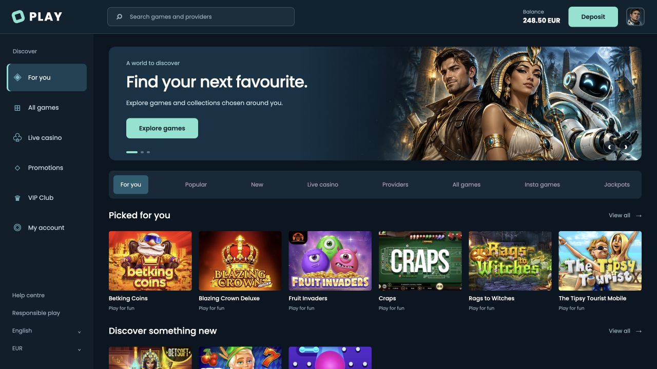 Player-facing preview: player’s game lobby